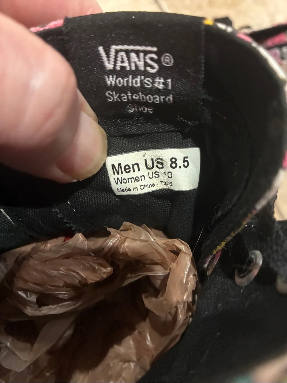 Vans Hello Kitty Pink Multi-Color High-Top Sneakers